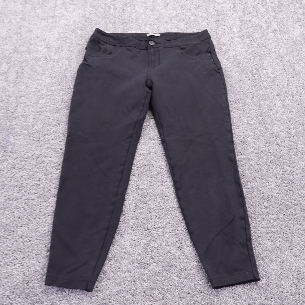 Maurices Ponte Pants Womens Large Black Skinny Stretch Work Casual Ankle